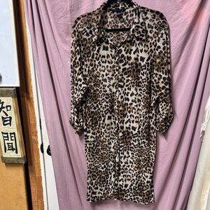 A Love Story Leopard Print Blouse